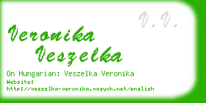 veronika veszelka business card